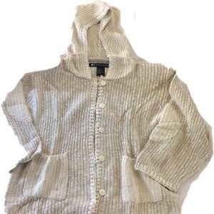 I B Diffusion small knit sweater cream  e56